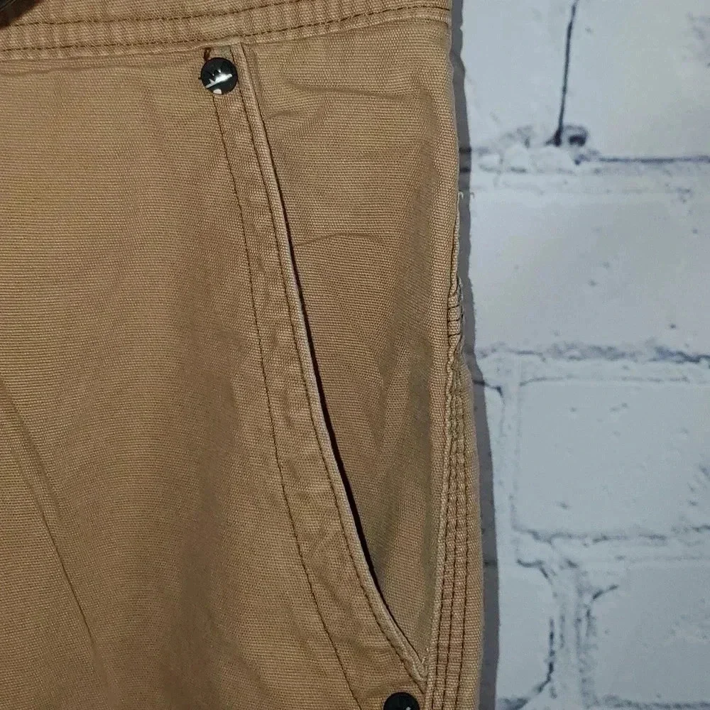 Wrangler Mens 44 x 30 Tan Hiking Pants Zipper Pocket Carpenter Stretch  NW855BE